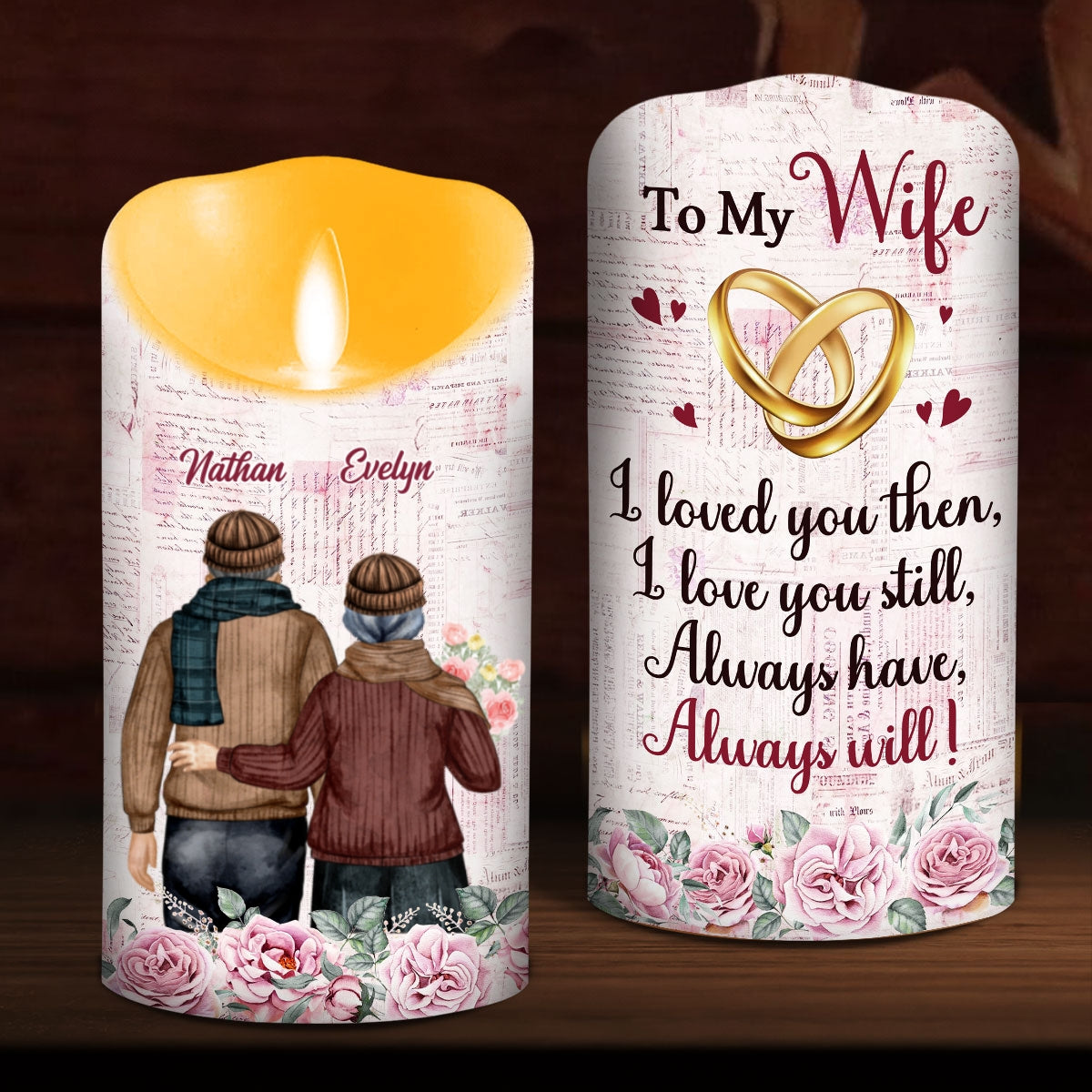 Love You Still - Personalized Custom LED Candle