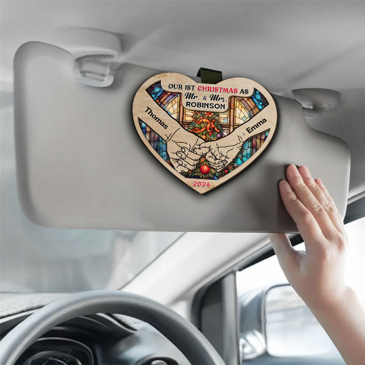 First Year - Personalized Custom Car Visor Clip