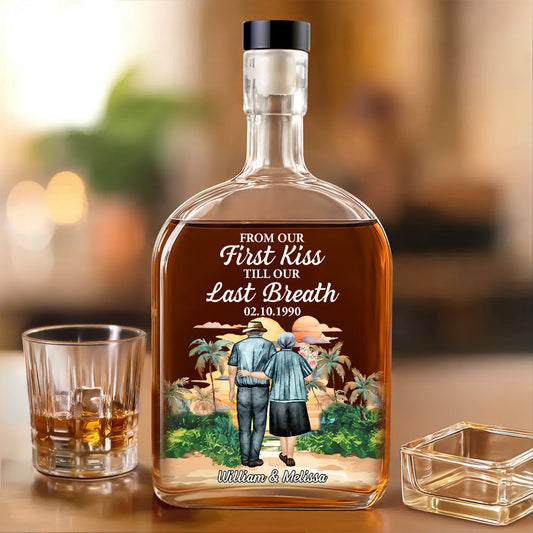 From Our First Kiss - Personalized Custom Spirits Decanter