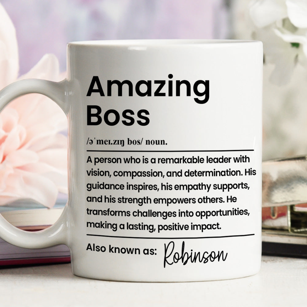 Amazing Boss - Personalized Custom Coffee Mug