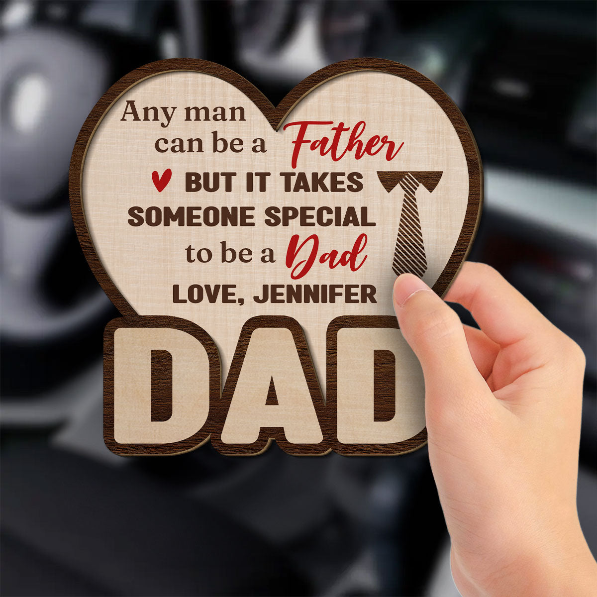 Someone Special To Be A Dad - Personalized Custom Car Visor Clip