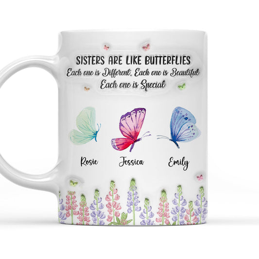 Sisters Nurture With Endless Care - Personalized Custom 3D Inflated Effect Mug