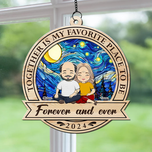 Forever And Ever - Personalized Custom Suncatcher