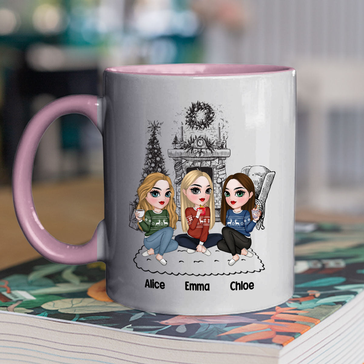 You Lucky Bitch - Personalized Custom Accent Mug