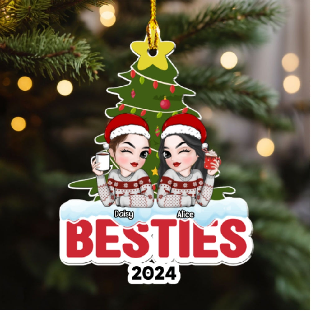 Bestie Forever - Personalized Custom Acrylic Ornament