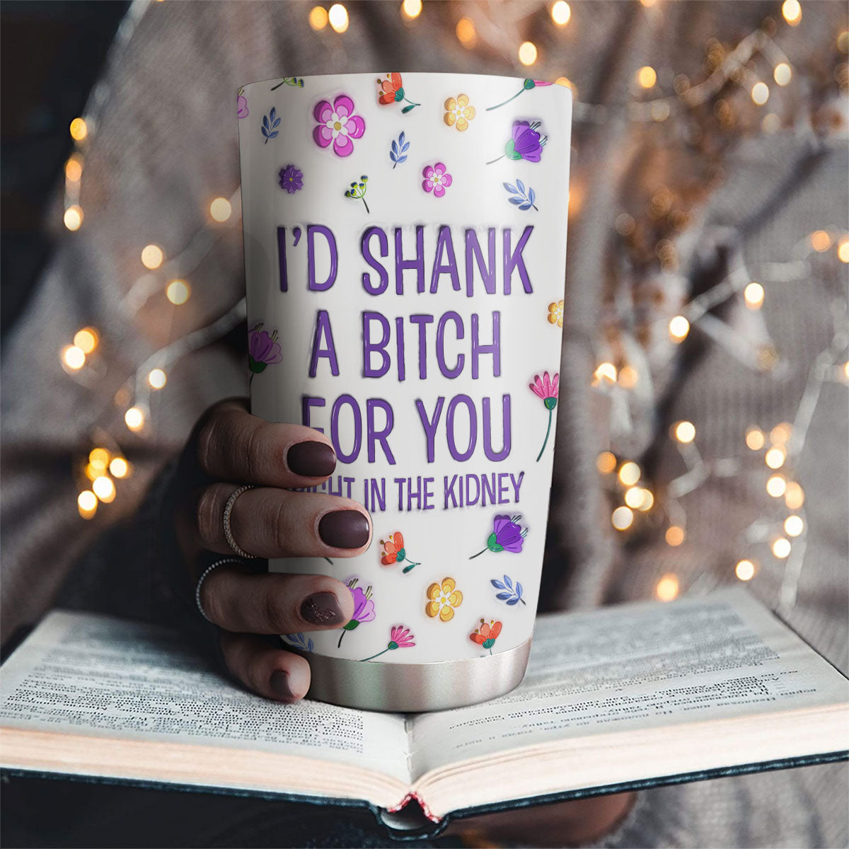 Right In The Kidney - Personalized Custom 3D Inflated Tumbler