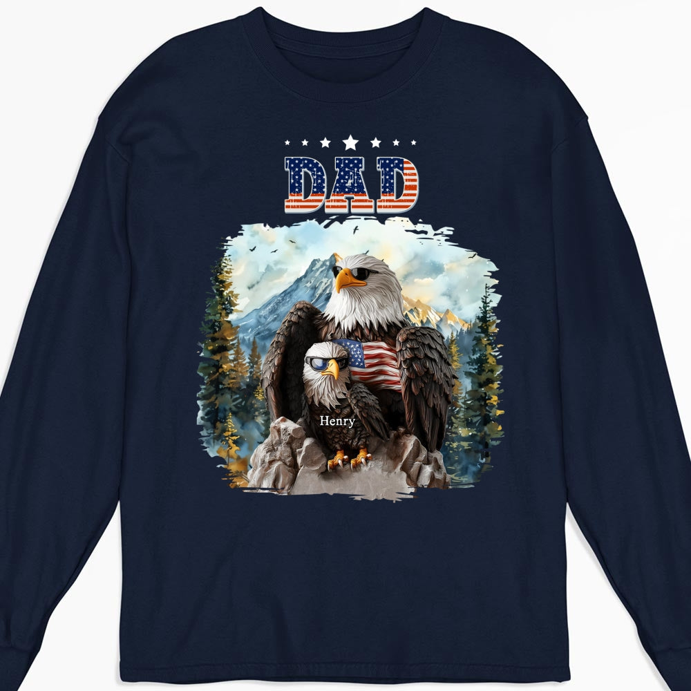 Eagle Papa - Personalized Custom Shirt