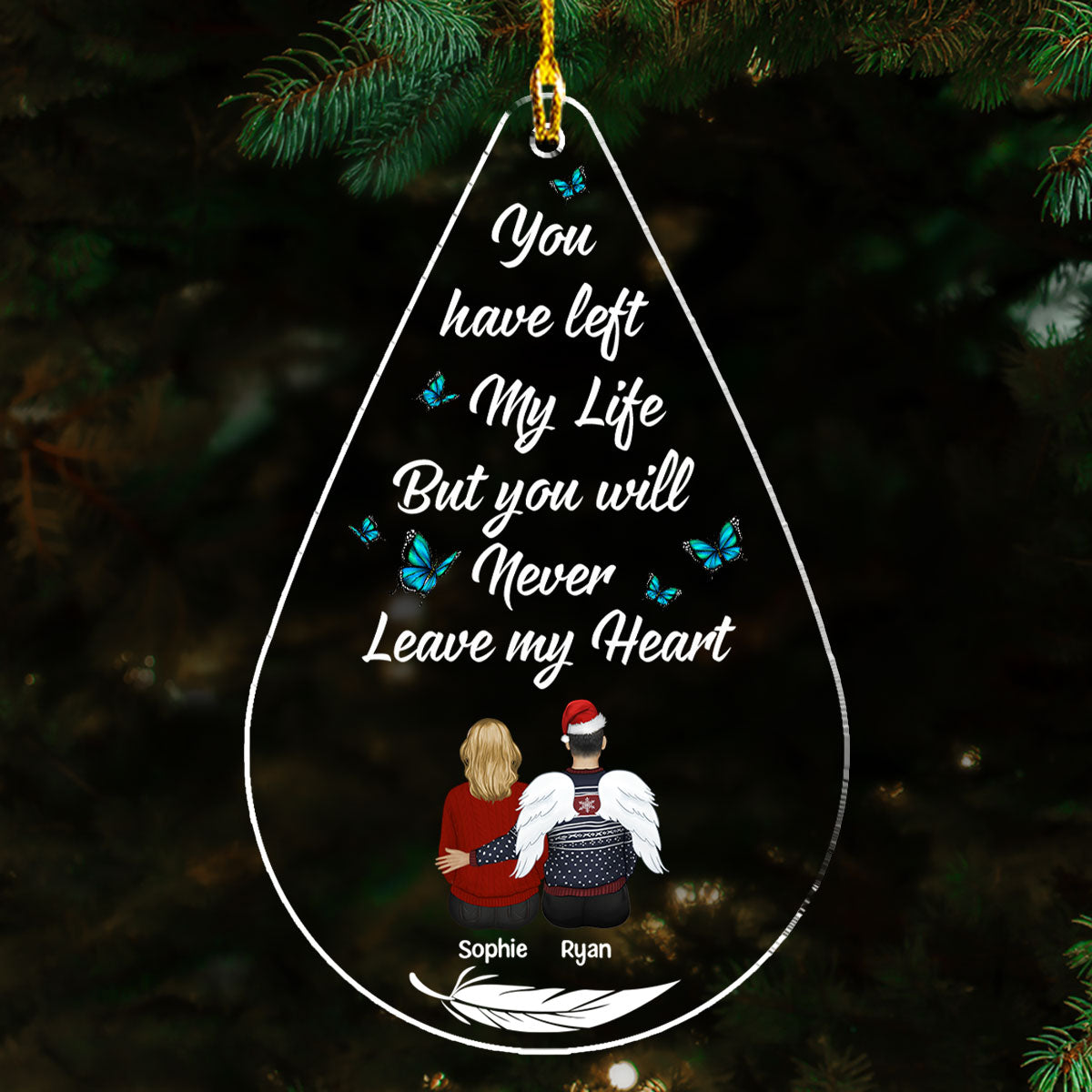 Memories Too Beautiful To Forget - Personalized Custom Acrylic Ornament