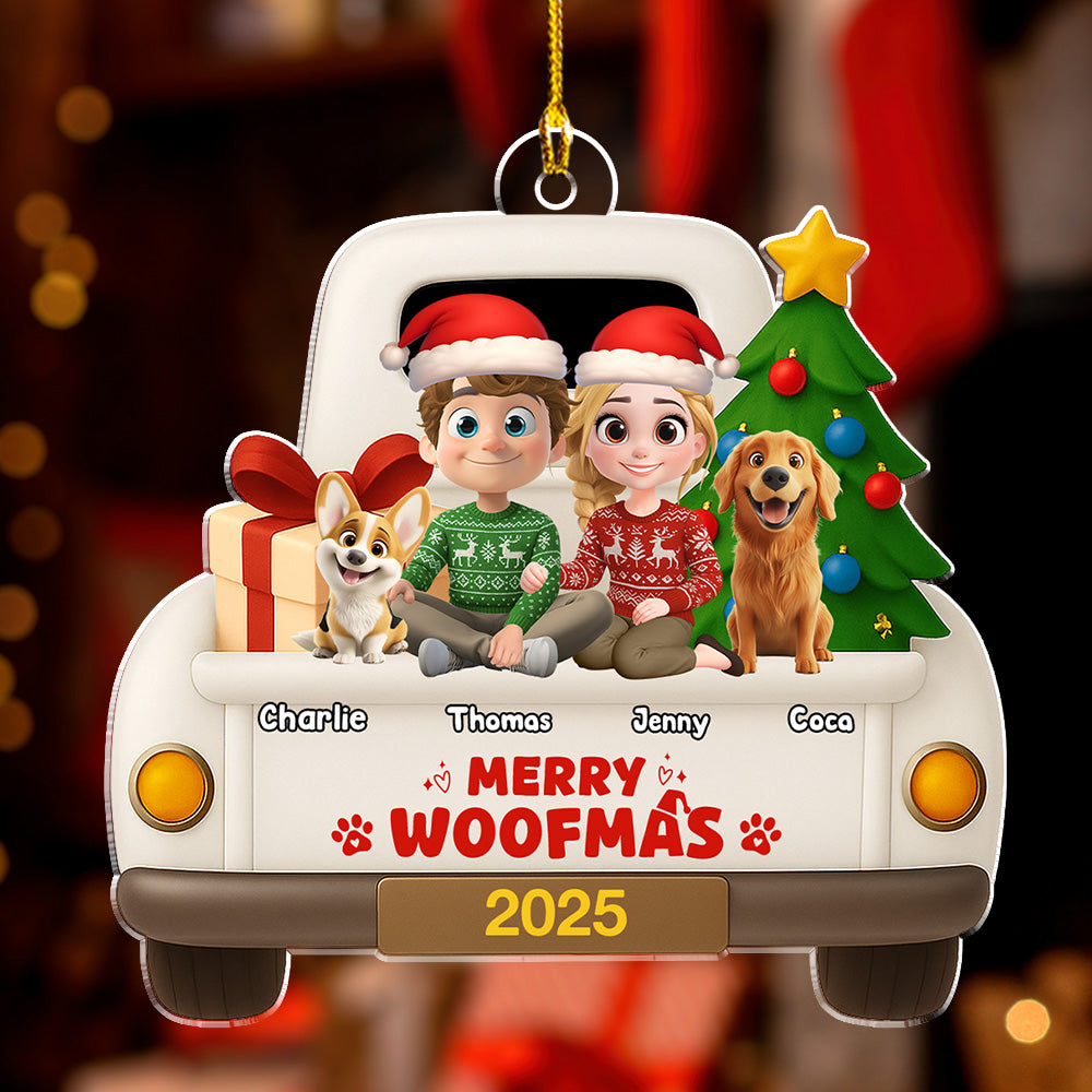 Hop On Da Car - Personalized Custom 3D Effect Acrylic Ornament