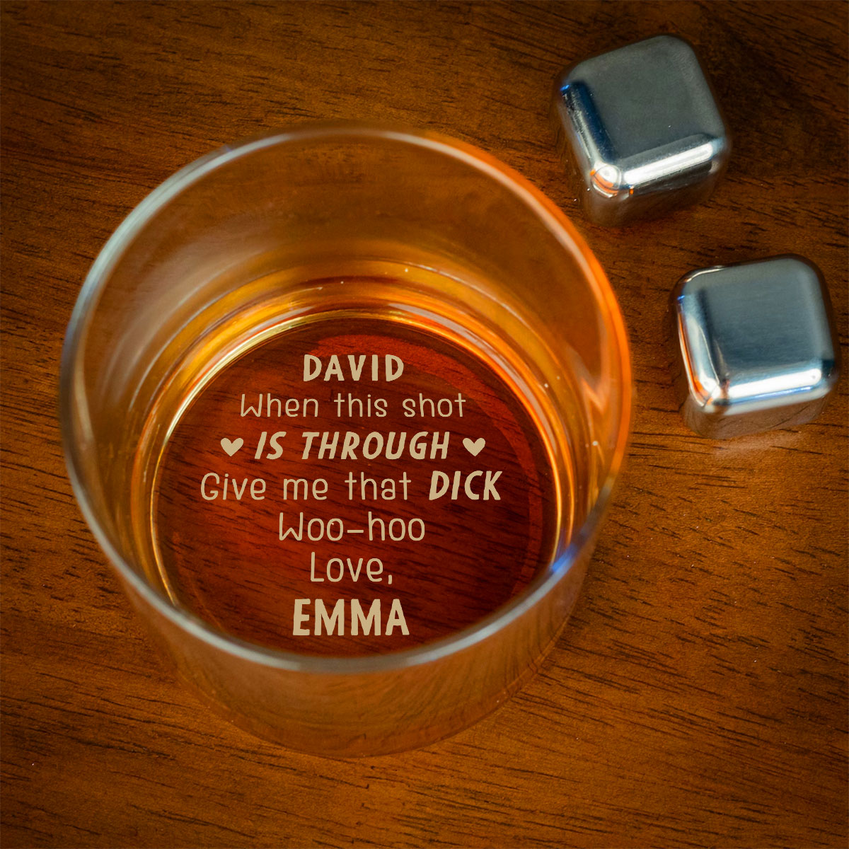 When This Shot Is Through Give Me That D - Personalized Custom Engraved Whiskey Glass