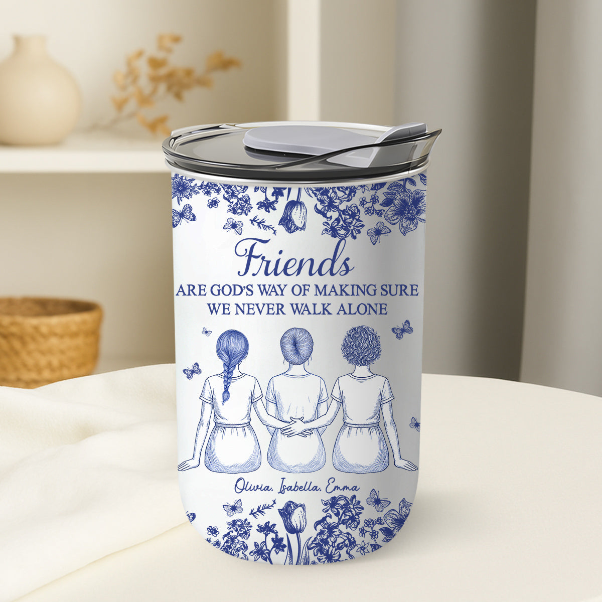 A Friend Is Gods Way - Personalized Custom 10oz Tumbler