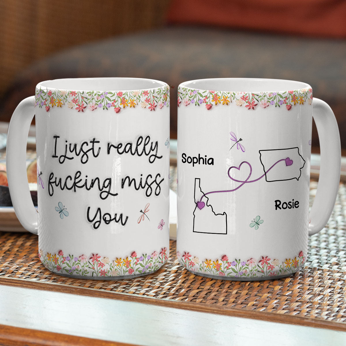 I Just Really Miss You - Personalized Custom 3D Inflated Effect Mug