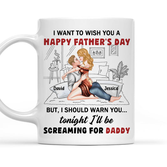 Celebrating Dad Then Calling Daddy - Personalized Custom Coffee Mug