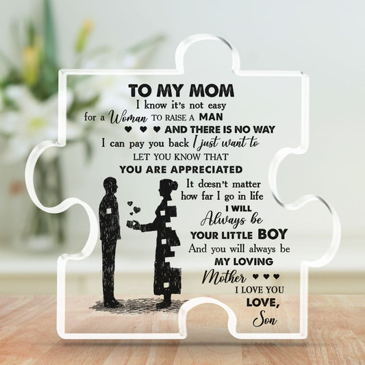 Son To Mom - Personalized Custom Acrylic Plaque