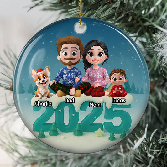 See Through You - Personalized Custom 3D Effect Ceramic Ornament
