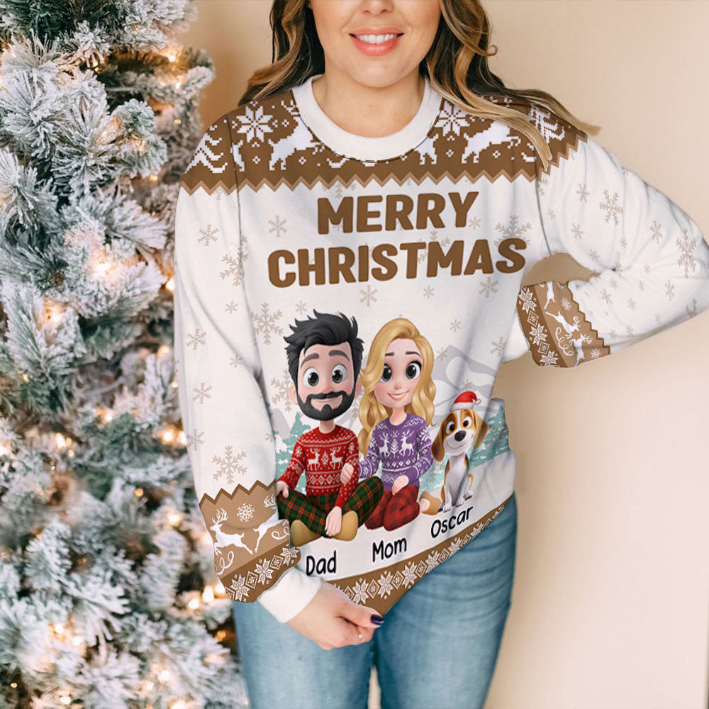 As A Family Now Onwards - Personalized Custom All-Over-Print Sweatshirt