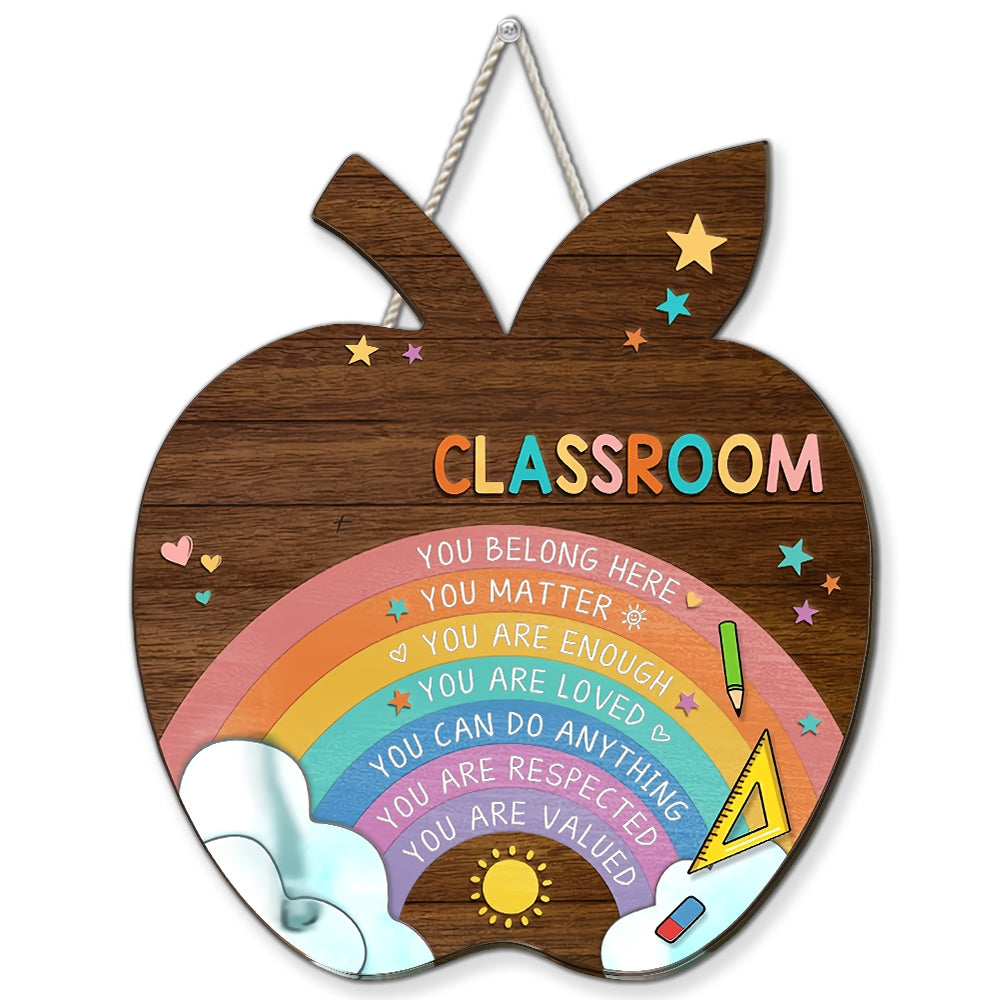 You Belong Here  - Personalized Custom Wood Sign