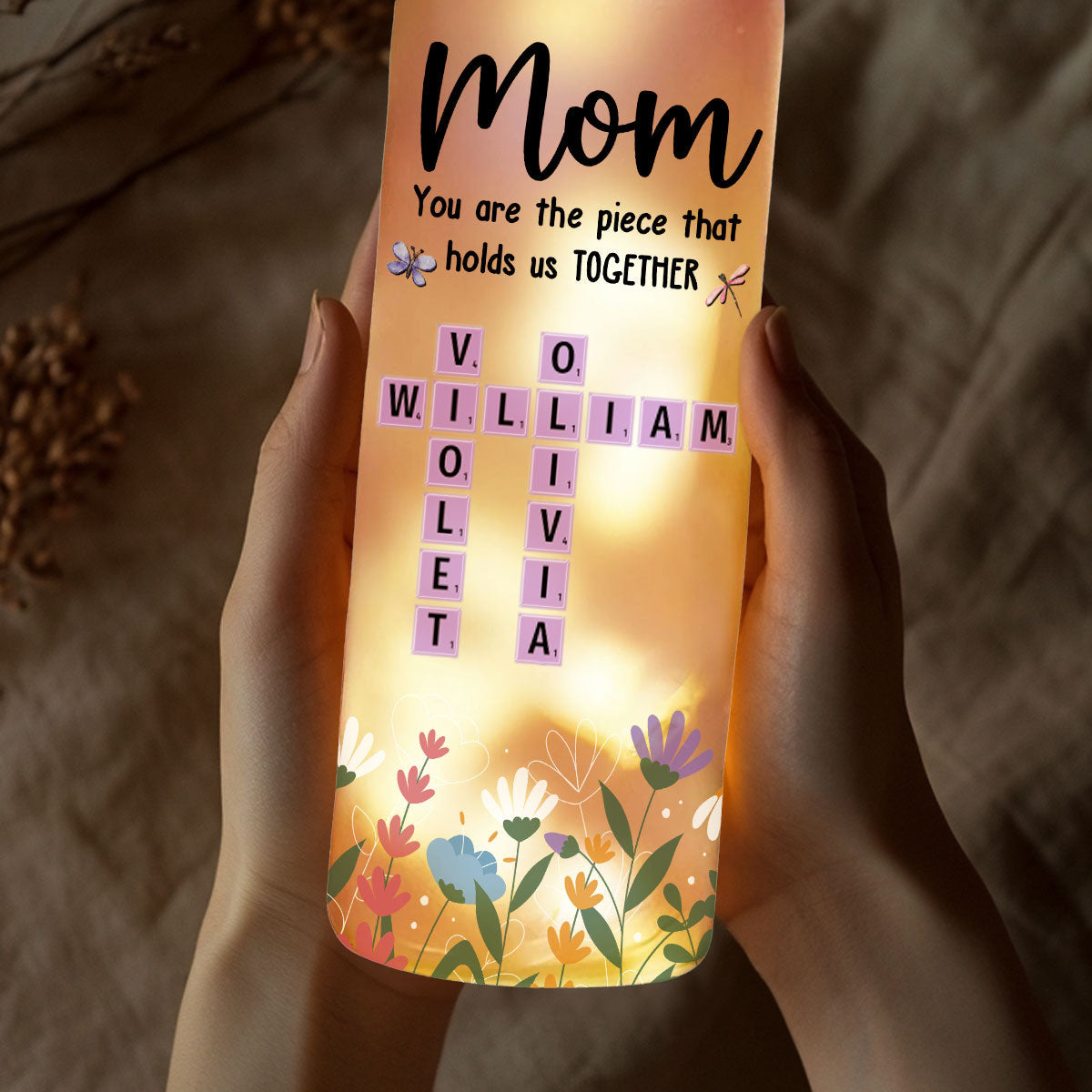 Hold Us Together - Personalized Custom Bottle Lamp