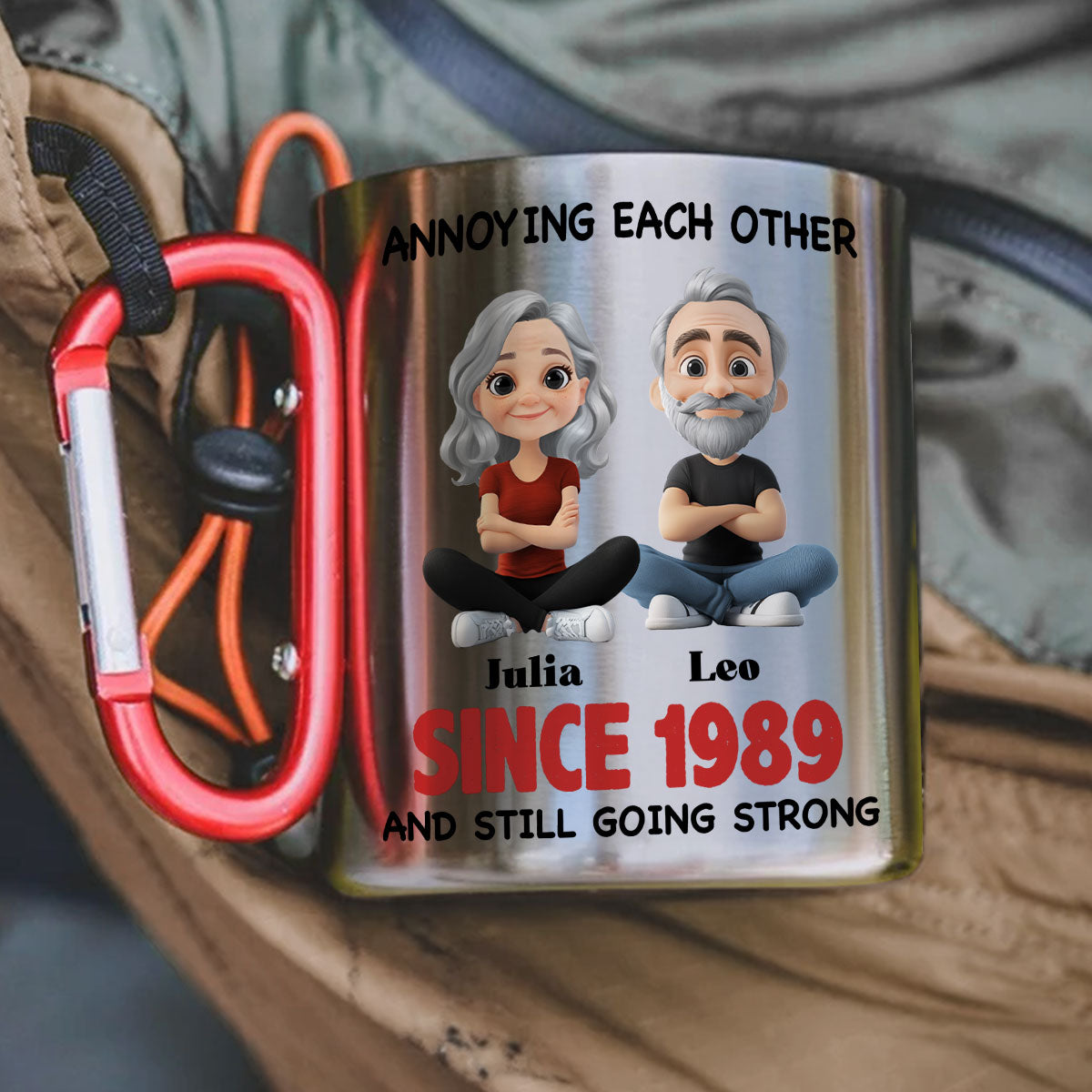 Together Forever - Personalized Custom Carabiner Mug