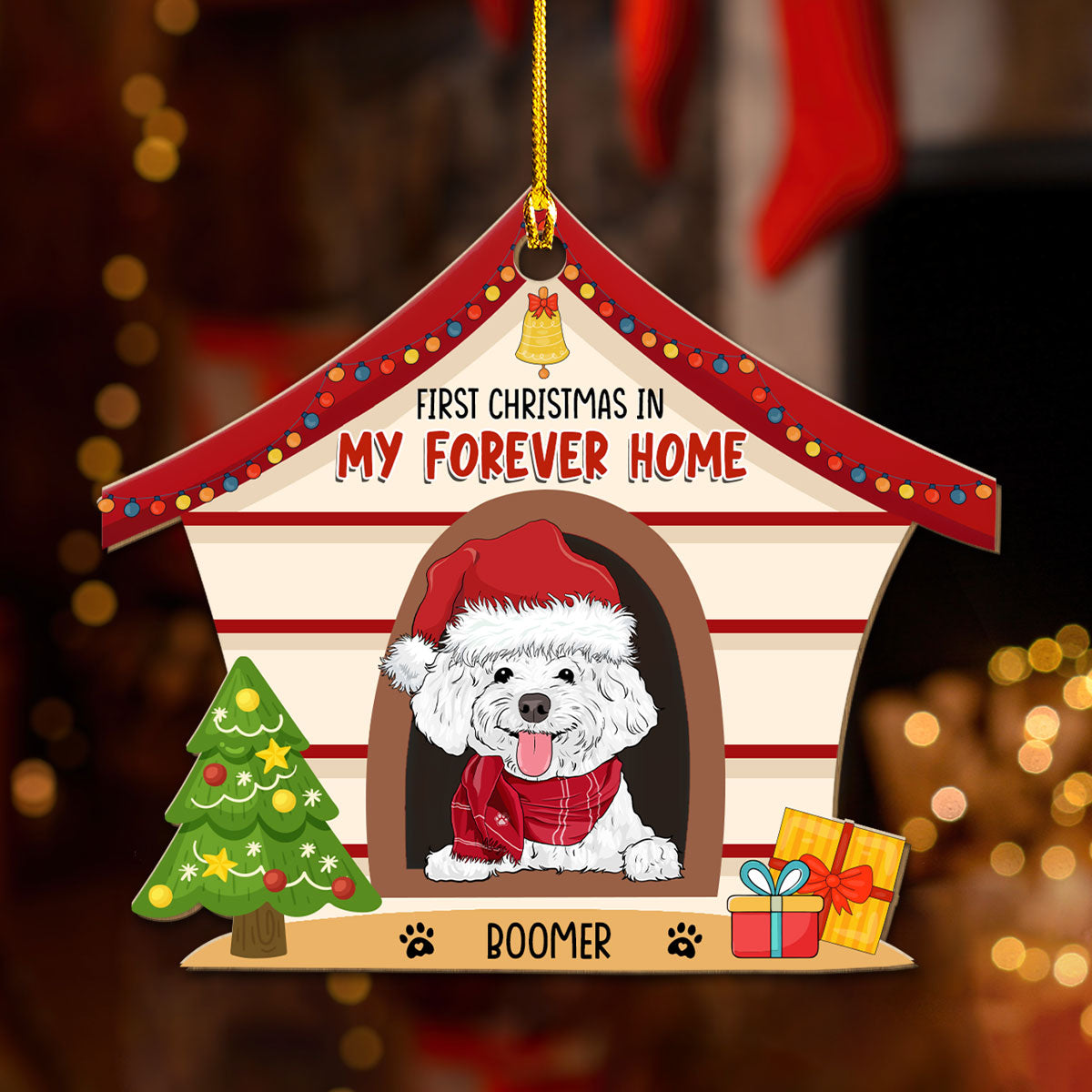 My Forever Home - Personalized Custom Wood Ornament