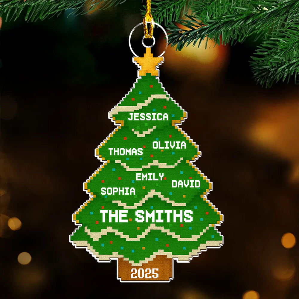 Lovely Family Tree - Personalized Custom Acrylic Ornament