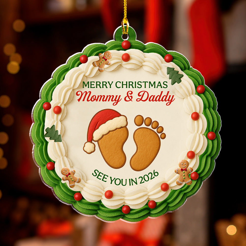 Baby Expecting See You - Personalized Custom Acrylic Ornament