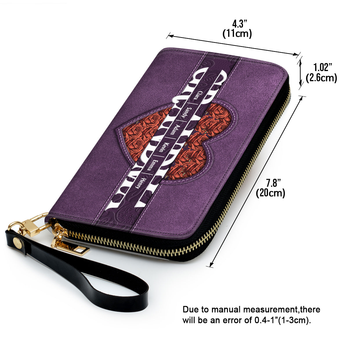 We Love You Mom - Personalized Custom Leather Wallet