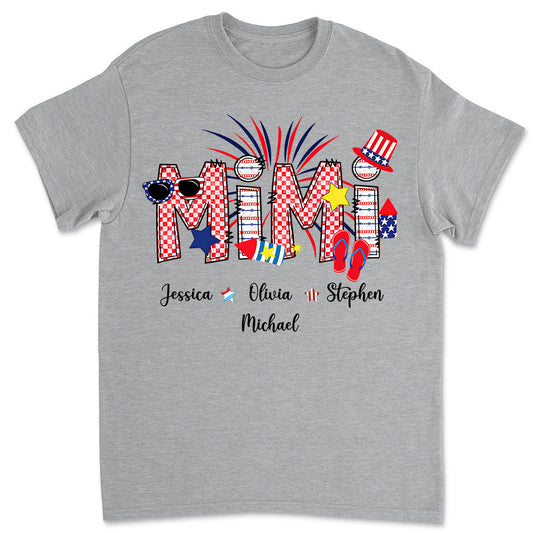 Grandma 4th Of July - Personalized Custom Shirt