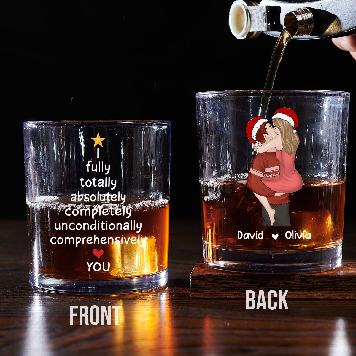 I Fully Love You - Personalized Custom Whiskey Glass