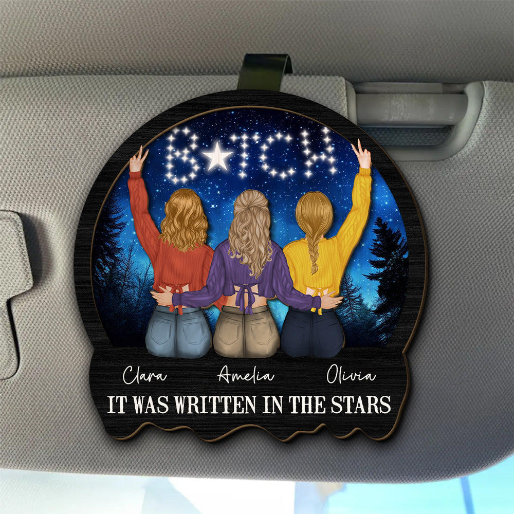 Forever Written In The Stars - Personalized Custom Car Visor Clip