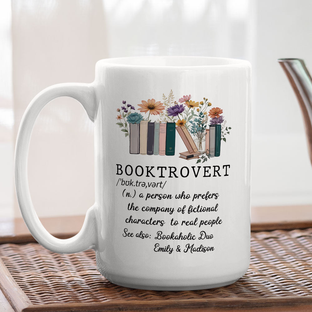 Booktrovert Person  - Personalized Custom Coffee Mug
