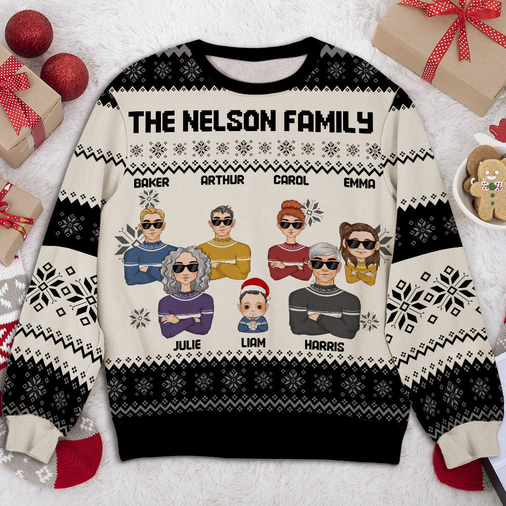 Family Together - Personalized Custom All-Over-Print Sweatshirt