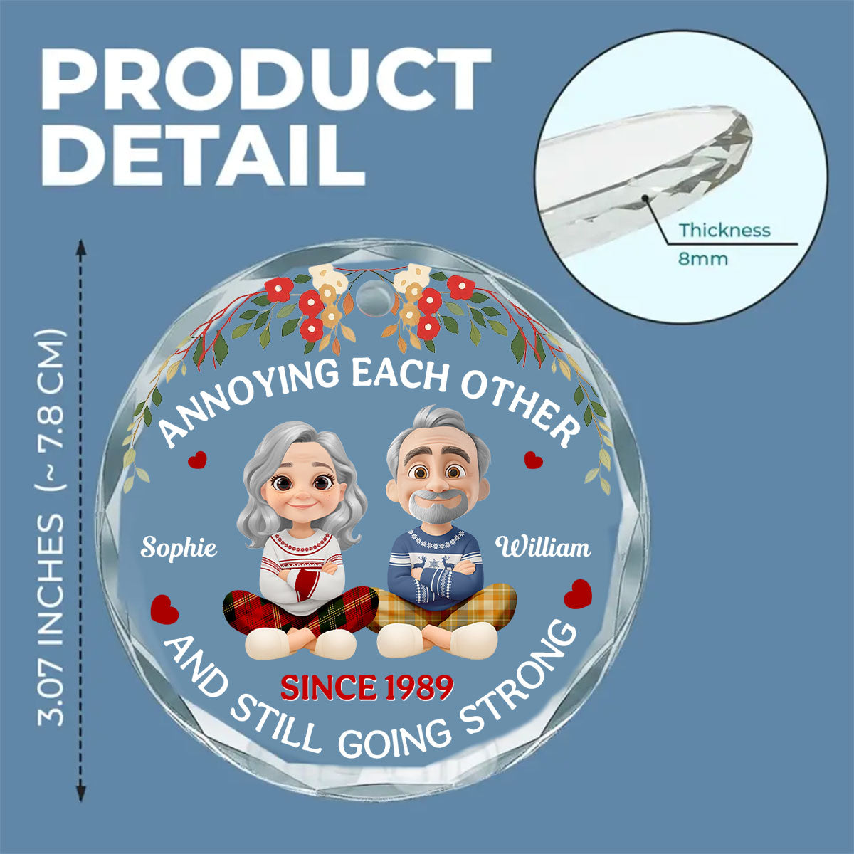 Annoying You - Personalized Custom Glass Ornament