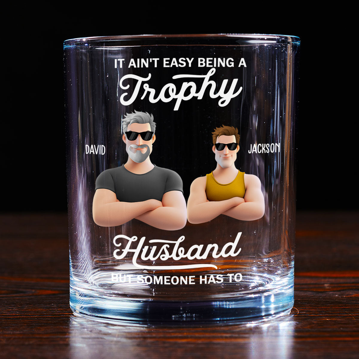 Happiness Begins With You - Personalized Custom Whiskey Glass