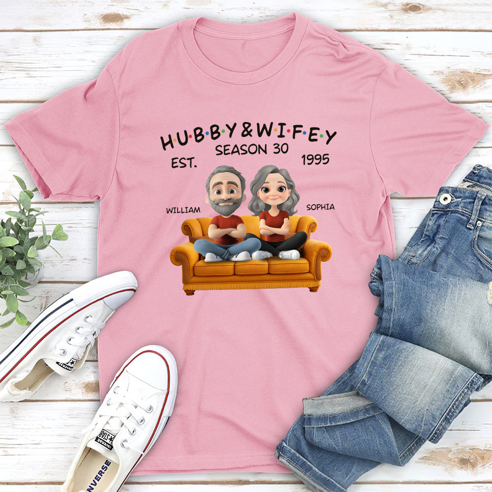 Hubby And Wifey Since - Personalized Custom Shirt