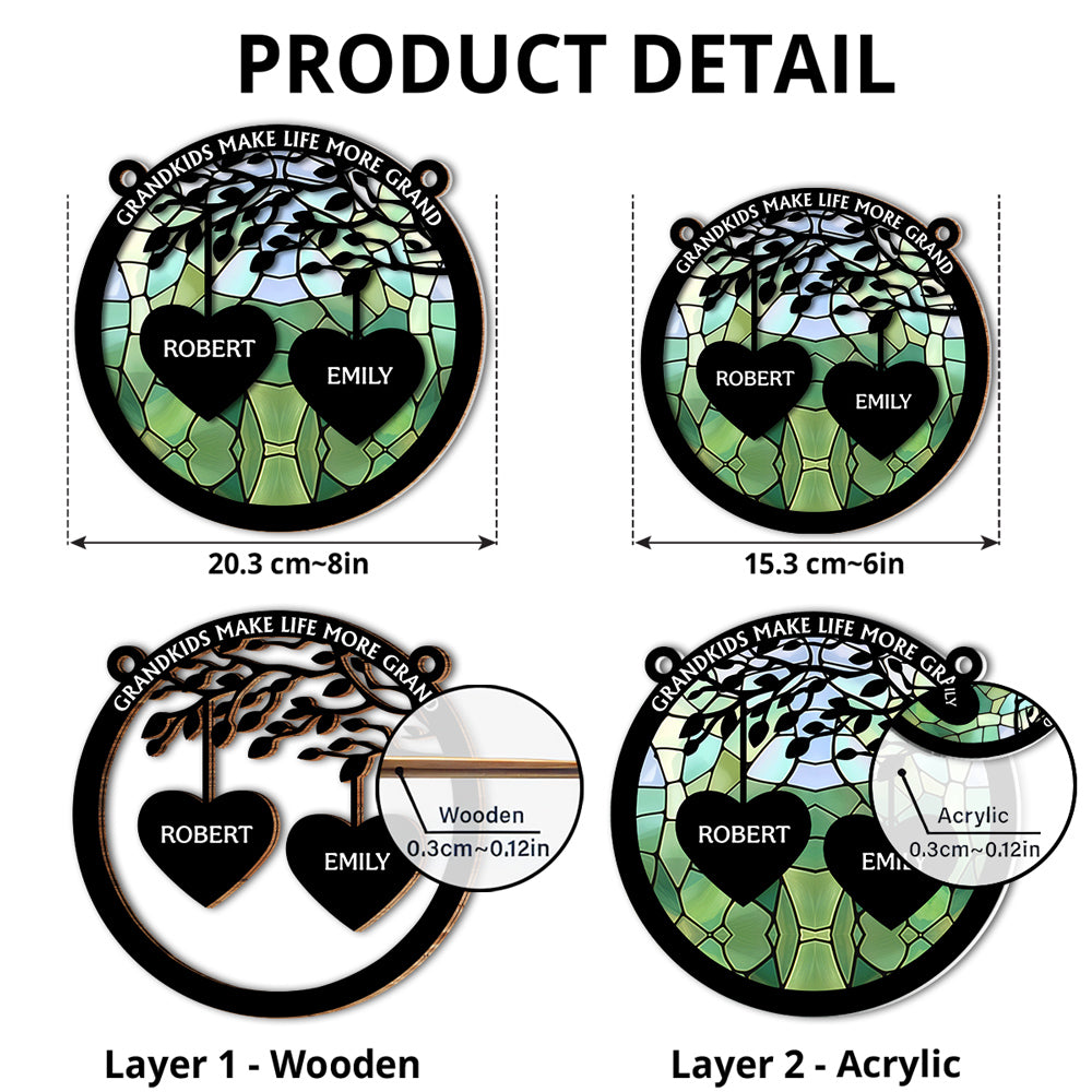 Love Grows Here - Personalized Custom Suncatcher