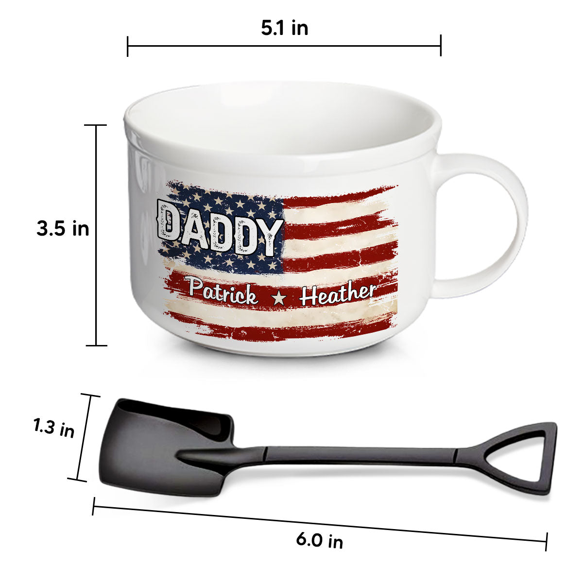 Best Dad - Personalized Custom Ceramic Bowl