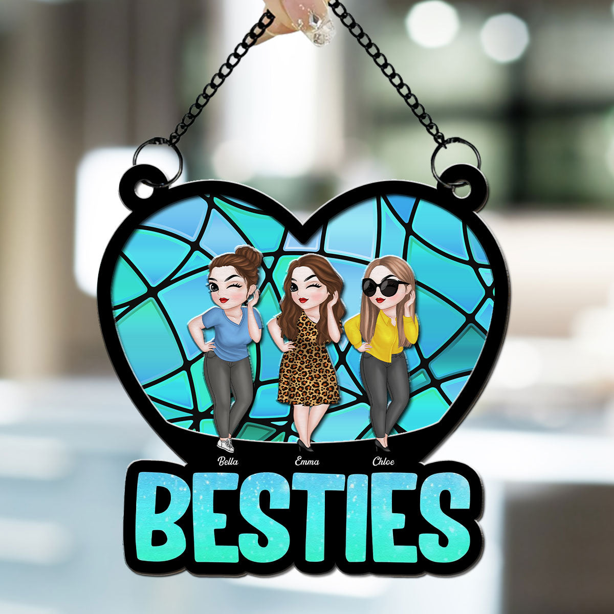 Happy Friendship - Personalized Custom Suncatcher