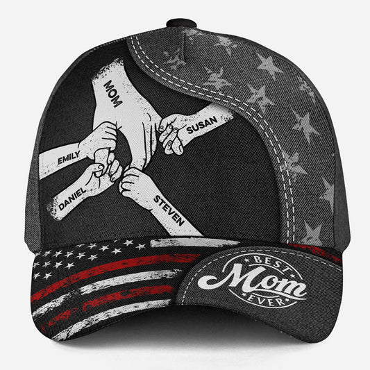 The Power Of Mom Comes From Love - Personalized Custom Classic Cap