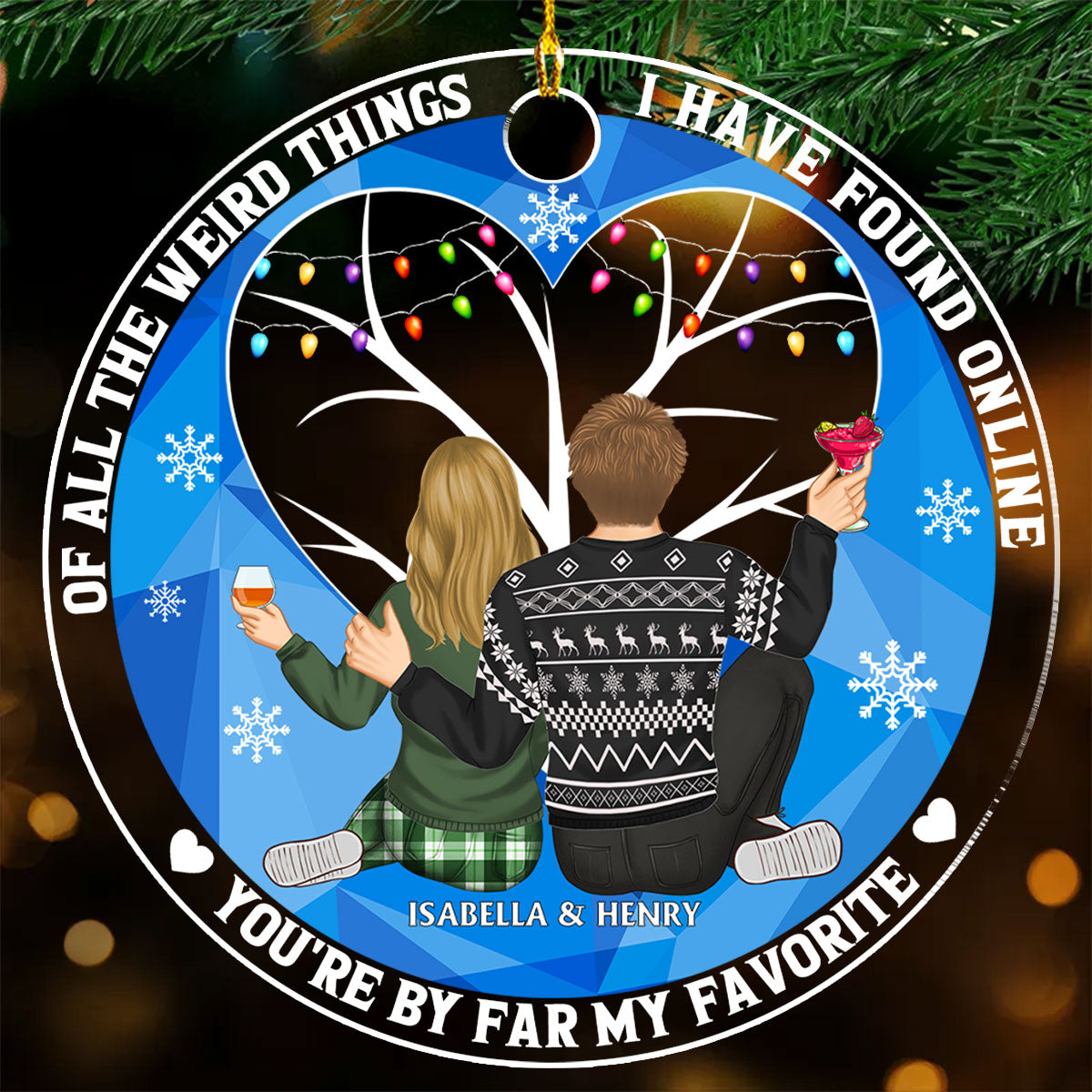 Of All The Weird Things - Personalized Custom Acrylic Ornament