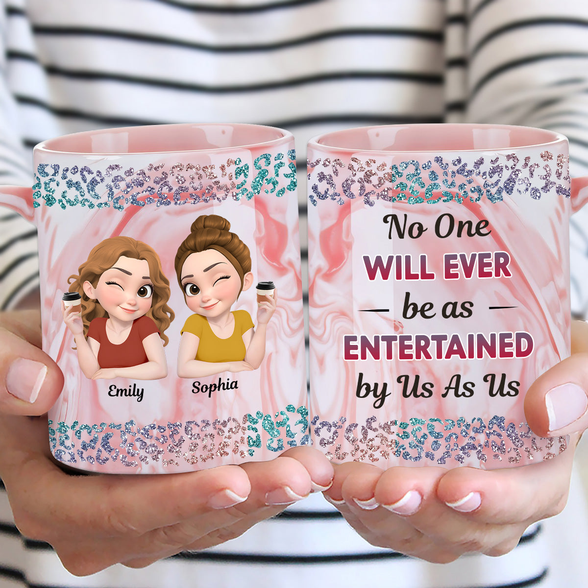 My Favorite Weirdo - Personalized Custom Pink Marble Mug