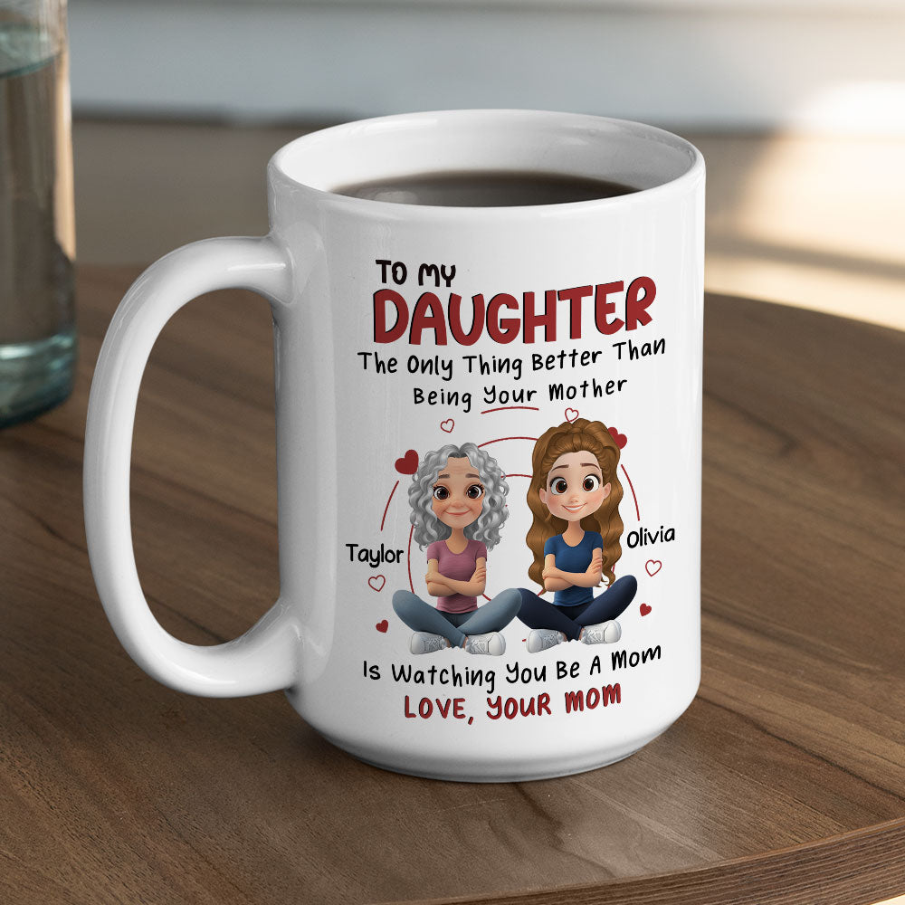 To My Lovely Daughter - Personalized Custom Coffee Mug