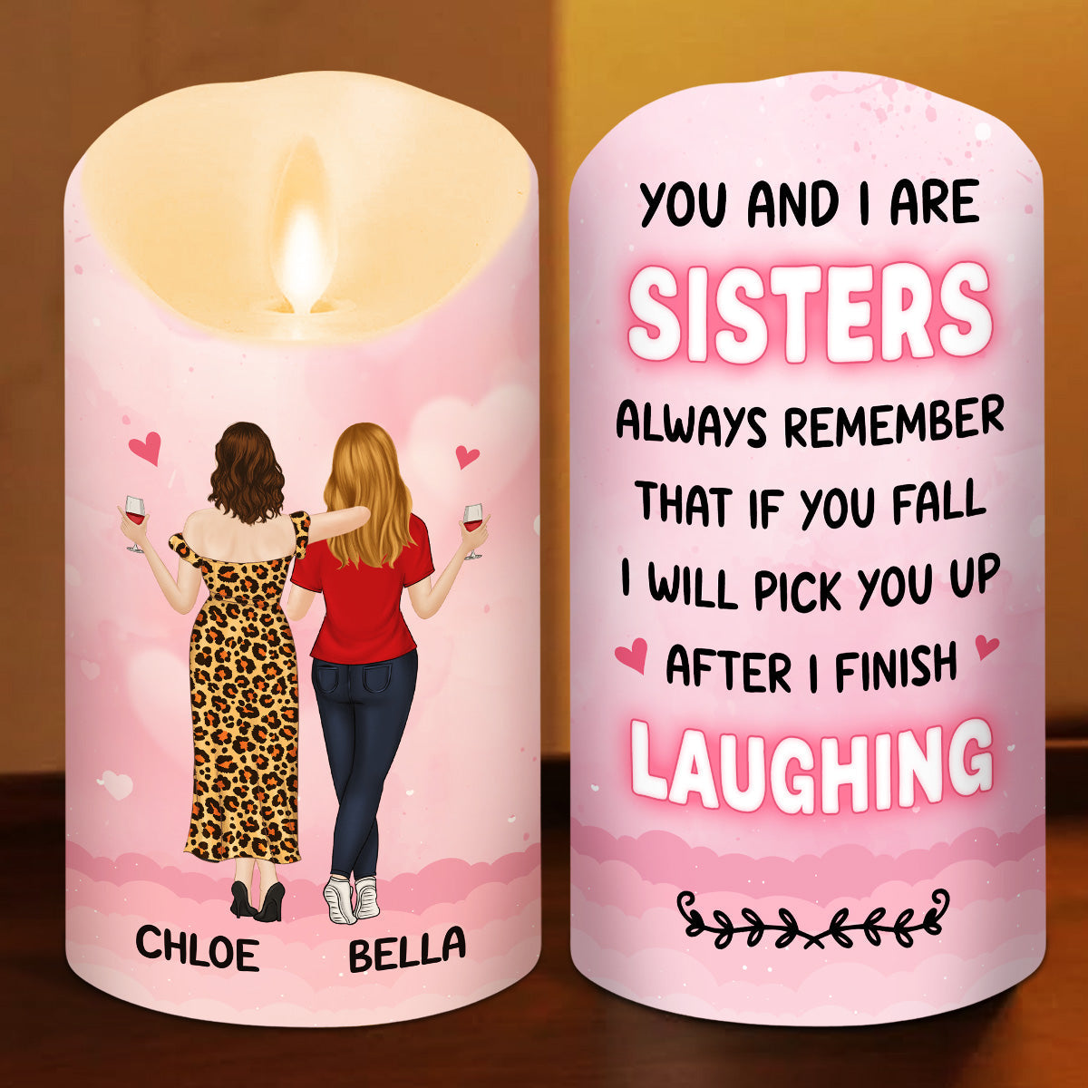 You And I - Personalized Custom LED Candle