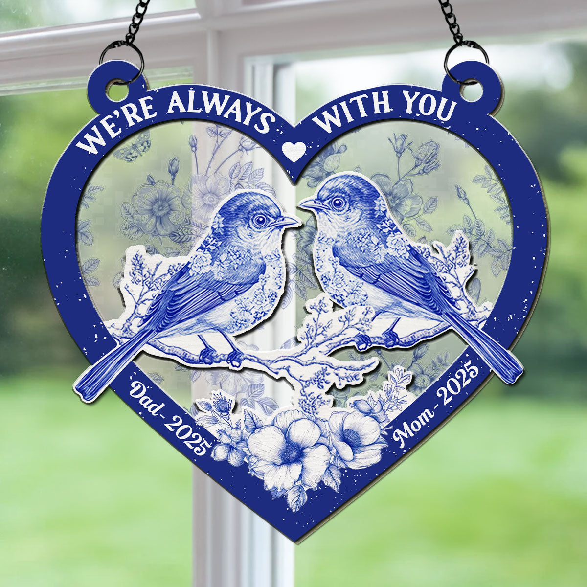 They Fly Beside Us Everyday - Personalized Custom Suncatcher