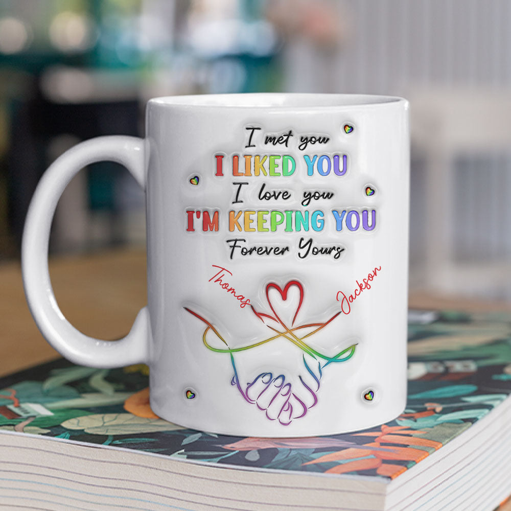 I Love You Love Is Love - Personalized Custom 3D Inflated Effect Mug