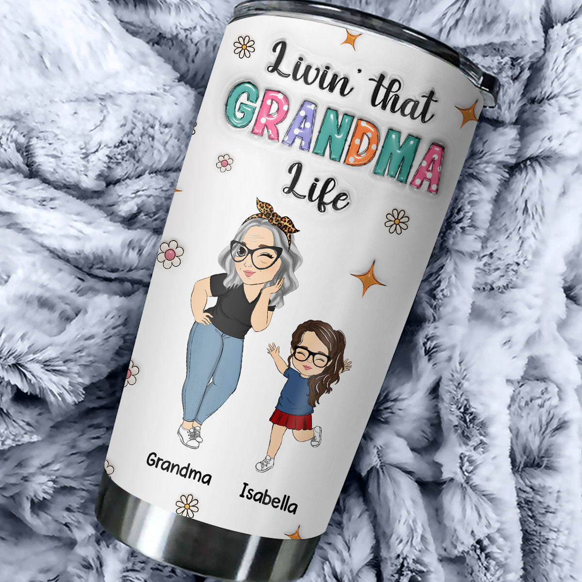 We Love You Mama - Personalized Custom 3D Inflated Effect Tumbler