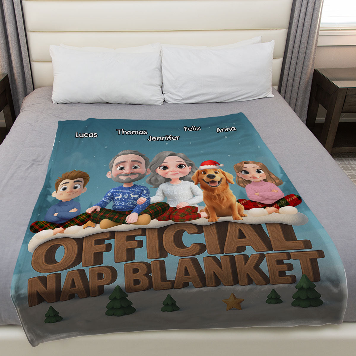 As A Family Now Onwards - Personalized Custom Fleece Blanket