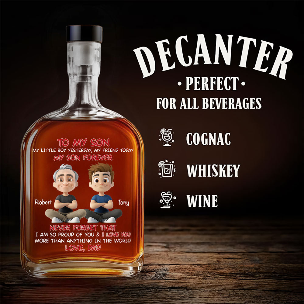 My Son Forever - Personalized Custom Spirits Decanter