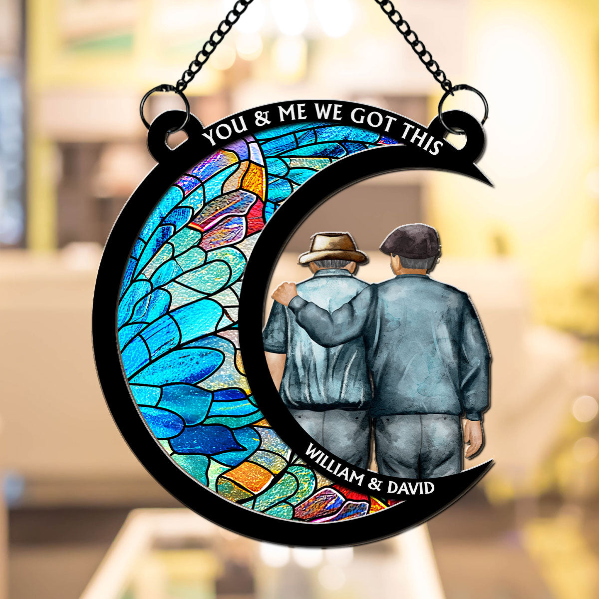 From Our First Kiss Till Our Last Breath - Personalized Custom Suncatcher