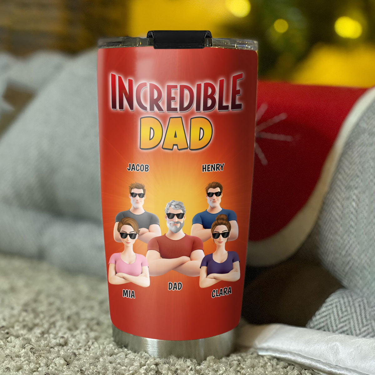 Incredible Dad - Personalized Custom Tumbler